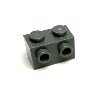 Brick, Modified 1x2 with Studs on 1 Side, Part# 11211 Part LEGO® Dark Bluish Gray 1 Part