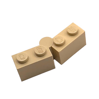 Hinge Brick 1 x 4 Swivel (3830 / 3831), Part# 3830c01 Part LEGO® Tan