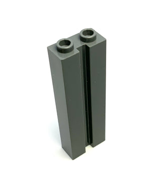 Brick, Modified 1x2x5 with Channel, Part# 88393 Part LEGO® Dark Bluish Gray