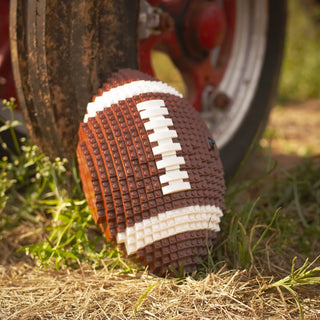 American Football Life-Sized Replica Building Kit Bricker Builds