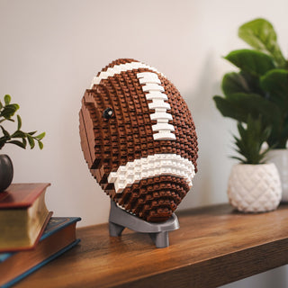 American Football Life-Sized Replica Building Kit Bricker Builds
