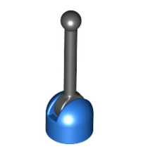 Antenna Small Base with Black Lever, Part# 4592/4593 Part LEGO® Blue