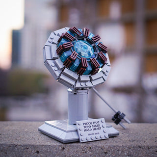 Tony Stark's Arc Reactor Life-Sized Replica Building Kit Bricker Builds