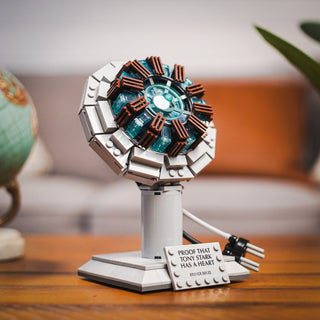 Tony Stark's Arc Reactor Life-Sized Replica Building Kit Bricker Builds
