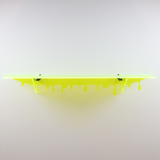 Acrylic Drip Shelf Display Case Scobo Design, LLC Chartreuse
