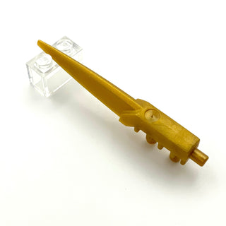 Hero Factory Weapon, Blade Long - Flexible Rubber, Part# 92218 Part LEGO® Pearl Gold  