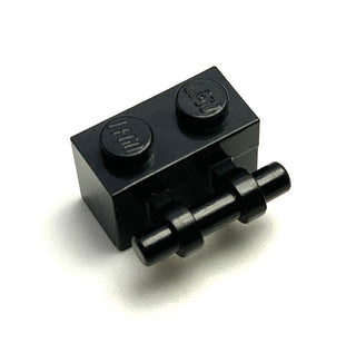 Brick, Modified 1x2 with Bar Handle on Side, Part# 30236 Part LEGO® Black