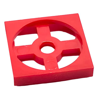 Turntable 2 x 2 Plate, Base, Part# 3680 Part LEGO® Red
