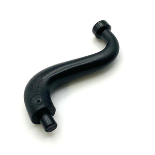 Tail/Trunk with Bar End - Short Curved Tip, Part# 43892 Part LEGO® Black  