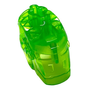 Bionicle Head Connector Block (Glatorian), Part# 64262 Part LEGO® Trans-Bright Green