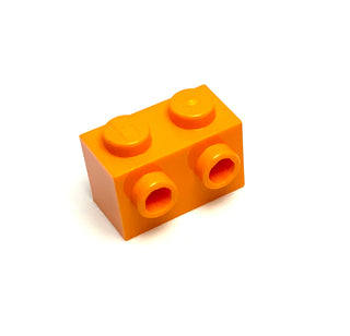 Brick, Modified 1x2 with Studs on 1 Side, Part# 11211 Part LEGO® Orange  