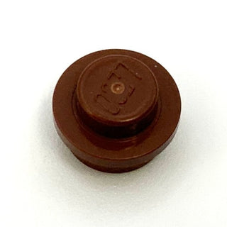 Plate Round 1x1, Part# 4073 Part LEGO® Reddish Brown