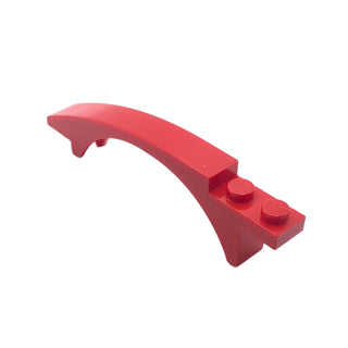 Slope, Curved 8 x 1 x 1 2/3 with Arch and 2 Recessed Studs, Part# 50967 Part LEGO® Red