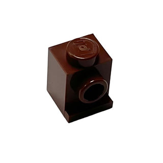 Brick, Modified 1x1 with Headlight, Part# 4070 Part LEGO® Reddish Brown