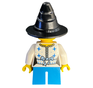 Girl, Black Wizard / Witch Hat, Pirate Female Corset, Short Dark Azure Legs, Freckles, hol062 Minifigure LEGO®