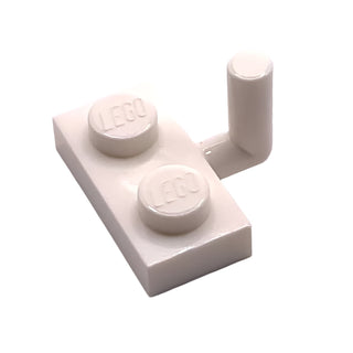 Plate, Modified 1x2 with Bar Arm Up (Horizontal Arm 5mm), Part# 4623b Part LEGO® White