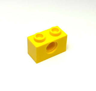 Technic, Brick 1x2 with Hole, Part# 3700 Part LEGO® Yellow  