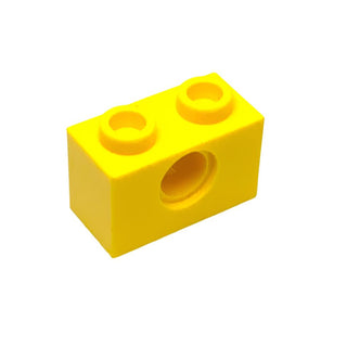 Technic, Brick 1x2 with Hole, Part# 3700 Part LEGO® Yellow