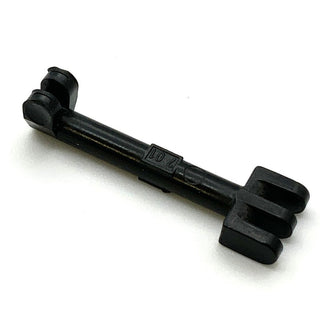 Hinge Bar 2.5L with 2 and 3 Fingers on Ends, Part# 2923 Part LEGO® Black - Decent Condition