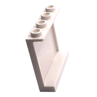Panel 1 x 4 x 3 with Side Supports - Hollow Studs, Part# 60581 Part LEGO® White