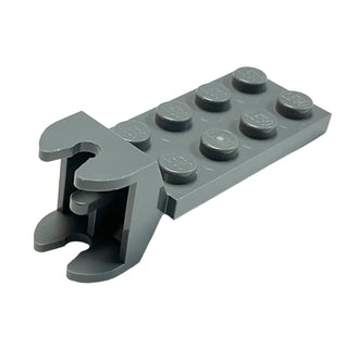 Hinge Plate 2 x 4 with Articulated Joint with Clip Extension, Part# 3640 Part LEGO® Dark Bluish Gray