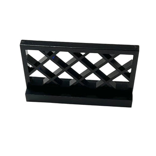 Fence 1x4x2 Lattice, Part# 3185 Part LEGO® Black