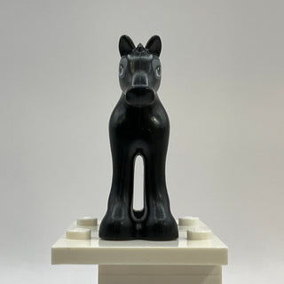 Horse with Dark Bluish Gray and White Eyes with 2 Eyelashes LEGO® Animals LEGO®