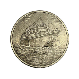 Poker Chip Movie Prop The Ladykillers (2004) Movie Prop Y'allywood Props Metal Gaming Token