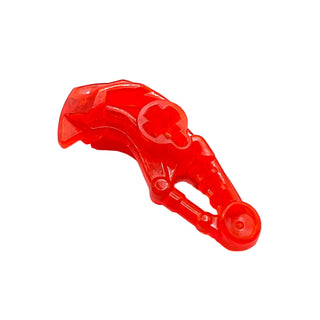 Bionicle Head Connector Block Eye/Brain Stalk (Toa Okoto), Part# 19050 Part LEGO® Trans-Neon Orange