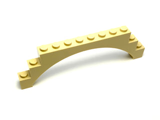 Arch 1x12x3 (Raised Arch with One Cross Support), Part# 14707 Part LEGO® Tan  
