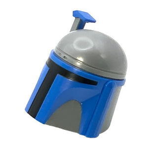 Large Figure Head Modified SW Mandalorian Helmet with Jango Pattern, Part# 21922pb01 Part LEGO® Very Good