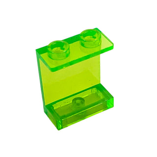 Panel 1 x 2 x 2 - Hollow Studs, Part# 4864b Part LEGO® Trans-Bright Green