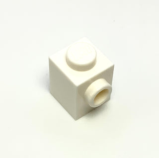 Brick, Modified 1x1 with Stud on Side, Part# 87087 Part LEGO® White 1 Part