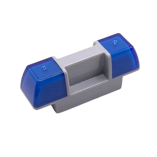 Duplo Siren with Trans-Dark Blue Lights, Part# 2318c01 Part LEGO® Light Bluish Gray Very Good