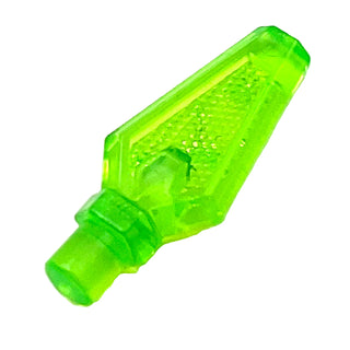 Minifigure, Weapon Spear Tip, Part# 27257 Part LEGO® Trans-Bright Green
