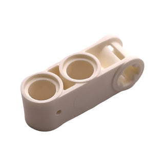 Technic, Axle and Pin Connector Perpendicular 3L with 2 Pin Holes, Part# 42003 Part LEGO® White