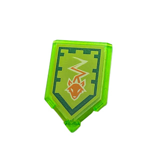 Tile, Modified 2 x 3 Pentagonal with Nexo Power Shield Pattern - Swift Sting, Part# 22385pb069 Part LEGO®