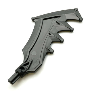 Hero Factory Weapon, Axe/Sword with Jagged Blade, Part# 11338 Part LEGO® Pearl Dark Gray
