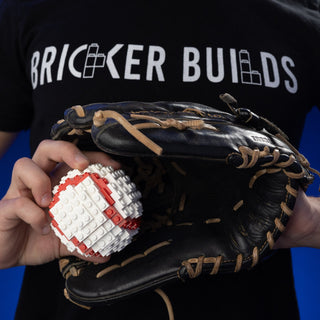 Baseball Life-Sized Replica Building Kit Bricker Builds   