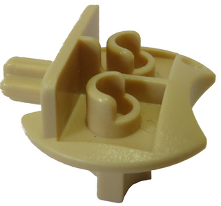 Sports, Basketball/Hockey Minifigure Stand, Part# 43372 Part LEGO® Tan