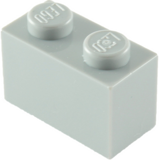 Brick 1x2, Part# 3004 and 3065 Part LEGO® Light Bluish Gray 1 Part