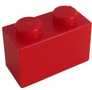 Brick 1x2, Part# 3004 and 3065 Part LEGO® Red 1 Part