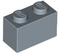 Brick 1x2, Part# 3004 and 3065 Part LEGO® Sand Blue 1 Part