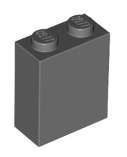 Brick 1x2x2 with Inside Axle Holder, Part# 3245b Part LEGO® Dark Bluish Gray  