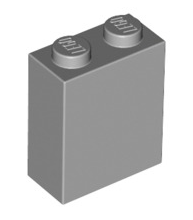 Brick 1x2x2 with Inside Stud Holder, Part# 3245c Part LEGO® Light Bluish Gray