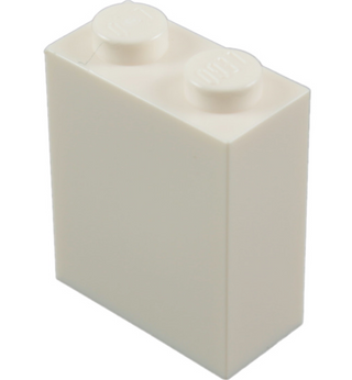 Brick 1x2x2 with Inside Stud Holder, Part# 3245c Part LEGO® White