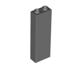 Brick 1x2x5 - Blocked Open Studs or Hollow Studs, Part# 2454 Part LEGO® Dark Bluish Gray 1 Part