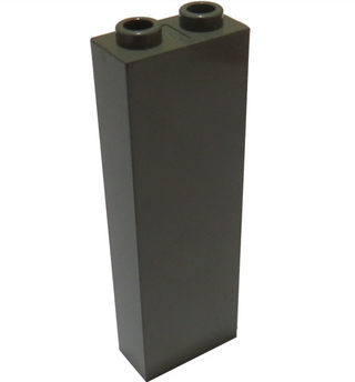 Brick 1x2x5 - Blocked Open Studs or Hollow Studs, Part# 2454 Part LEGO® Dark Gray 1 Part