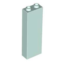 Brick 1x2x5 - Blocked Open Studs or Hollow Studs, Part# 2454 Part LEGO® Light Aqua 1 Part