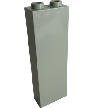 Brick 1x2x5 - Blocked Open Studs or Hollow Studs, Part# 2454 Part LEGO® Light Gray 1 Part